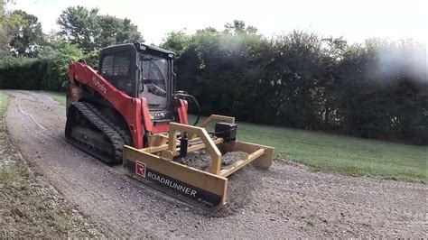 how to repair gravel driveway skid steer|stone driveway restoration.